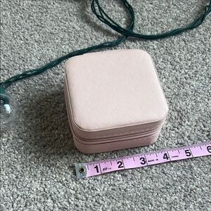 Light Pink Jewelry Travel Case